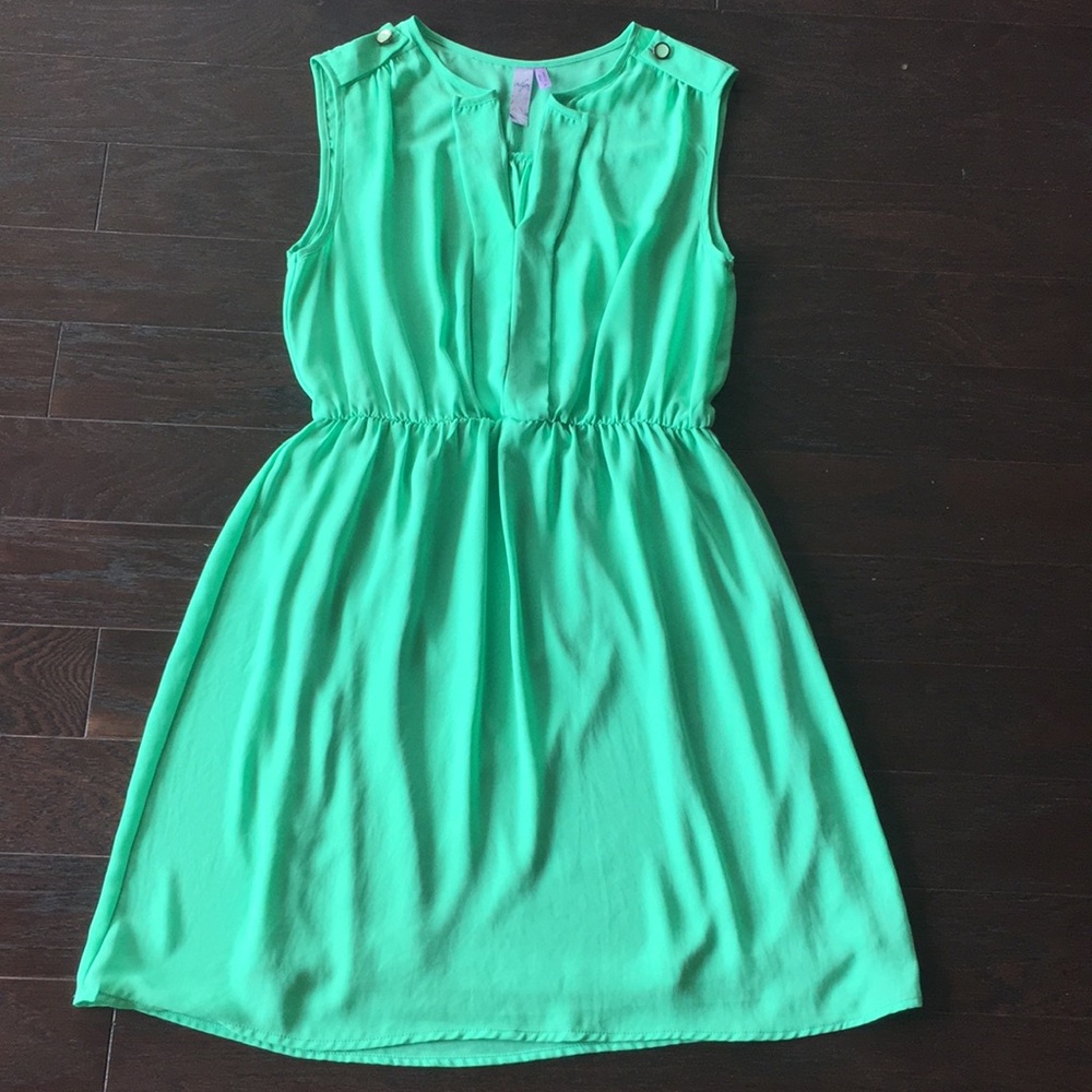 Boutique Alya Small Mint Green Sleeveless Dress